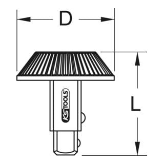 KS Tools 3/4\" draaiknop verstelbare vierkante spindel
