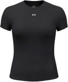 Under Armour Motion Fitted T-shirt Korte Mouwen L Vrouw Zwart / Wit Polyester
