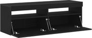 vidaXL meuble TV 120 x 35 x 40 cm Chêne noir Bois d'ingénierie