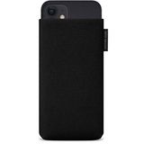 Adore June Mobiele telefoon zak Classic gerecycled zwart compatibel met iPhone 13 Mini/iPhone 12 Mini, moderne duurzame R-PES stoffen, Made in Europe
