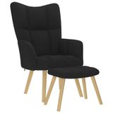 VidaXL Accent Chair Black Fabric