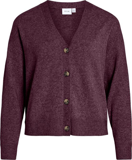 VILA - VIRIL V-NECK KNIT CARDIGAN - NOOS - Dames - M - Fig