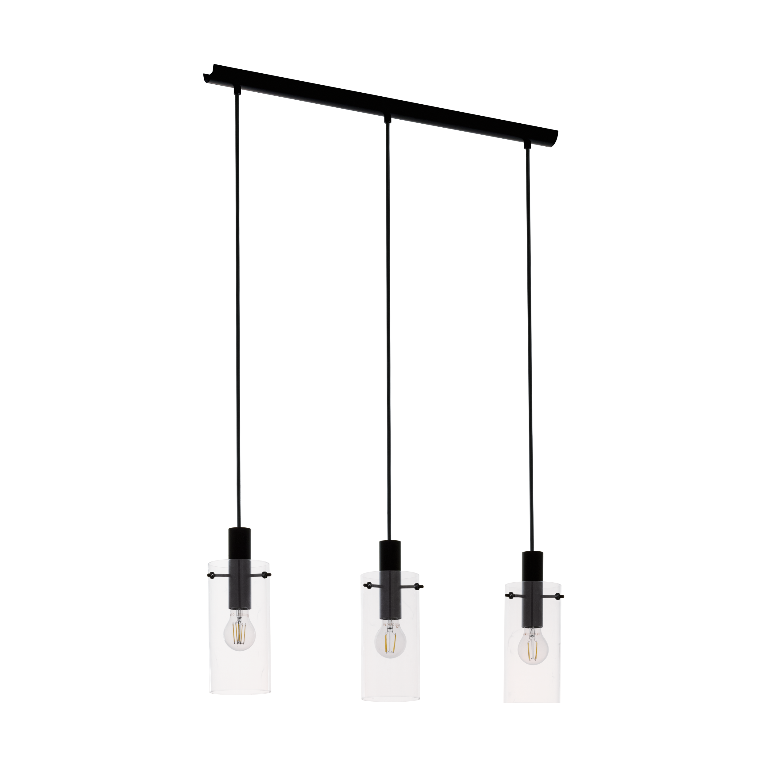 EGLO 97367 Hanglamp - 110 cm - Staal, Glas