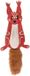 Jack And Vanilla Forest Fluff Eekhoorn Speelgoed Hond Oranje Stof 35 cm