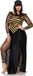 Leg Avenue Nile Queen Plus Size Kostuum - Zwart, Goud - XL/2XL