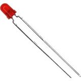 Vishay TLHR4400 LED rouge câblé Rond 3 mm 13 mcd 60 ° 30 mA 2 V