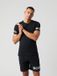 Björn Borg Sportshirt Heren Korte Mouw - Zwart/Wit - Gerecycled Polyester - Maat M