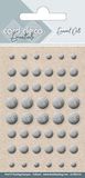Card Deco Essentials Emaille Dots Zilver 3 Pack
