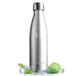 Vikastar Thermosfles, 0,5 l, BPA-vrij, voor warme dranken, lekvrij, roestvrij staal, drinkfles voor school, sport, fitnessstudio, fietsen, roestvrij staal