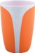 MSV Tandenborstelhouder Badkamer – KANDY Tumbler Beker voor Tandenborstel en Tandpasta – Oranje – 8 x 11 cm