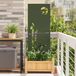 Écran de confidentialité de jardin vert olive 50 x 140 cm Acier laminé à froid