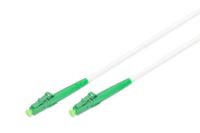 DIGITUS Glasvezelkabel OS2-5 m - LC/APC naar LC/APC - Gepantserd - Simplex FO Kabel - SM Singlemode glasvezel LAN kabel - Type vezel: 9/125 µ - LSZH - Wit/Groen