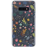 Samsung Galaxy S10e Fleurs colorees bedrukt siliconen hoesje