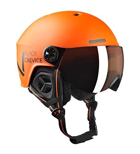 Black Crevice Unisex Skihelm SÖLDEN - Oranje/Zwart - Maat S (51-54 cm) - 2023 Model