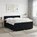 Maison Exclusive - Lit boxspring avec matelas noir 160 x 200 cm tissu