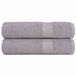 vidaXL Douchehanddoeken FROGN 2 stuks 70x140 cm 360 g/m² Katoen Grijs