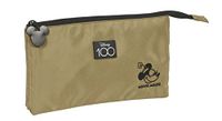 Mini-muis Safta MINNIE MOUSE 100 pennenetui, drievoudig etui, ideaal voor kinderen van 5 tot 14 jaar, comfortabel en veelzijdig, kwaliteit en sterkte, 22 x 3 x 12 cm, beige