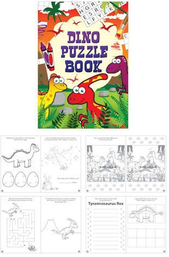 Puzzelboeken - Dinosaurus - 48 Stuks - Uitdeelcadeautjes
