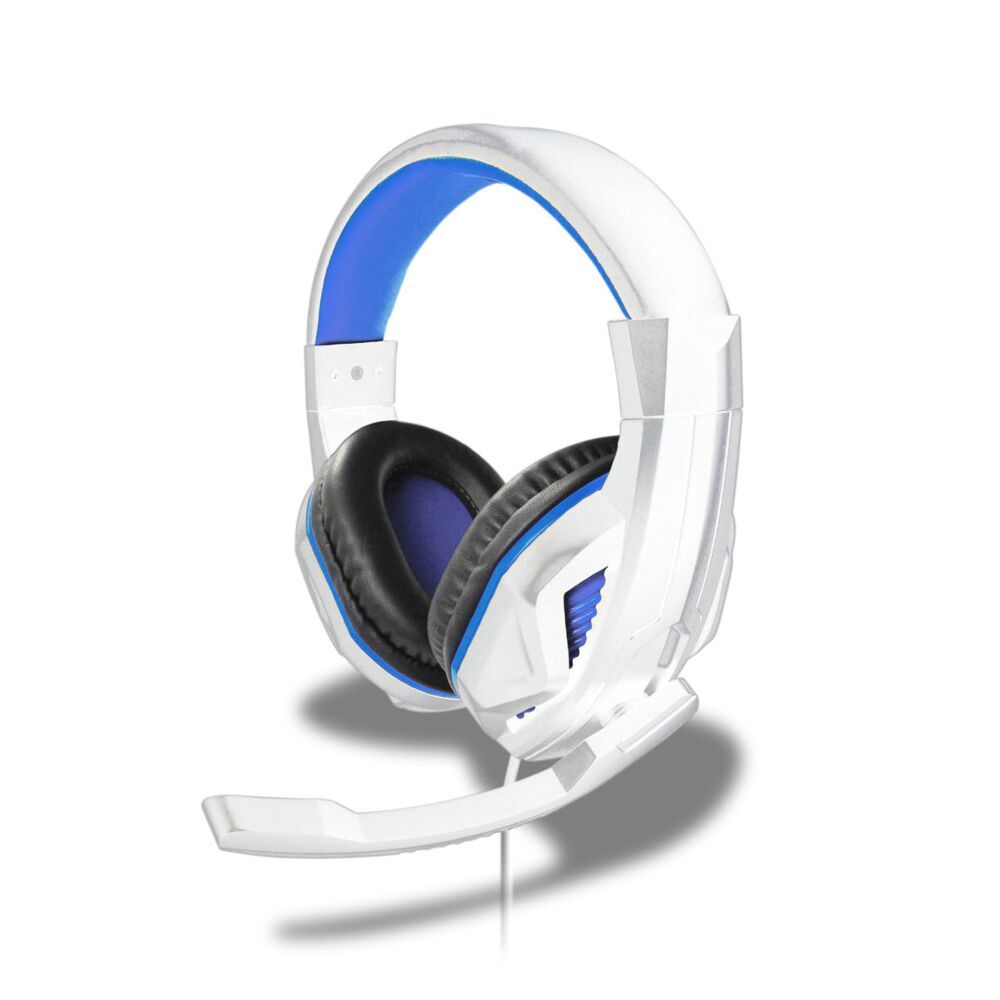 Steel-Play HP44 Wired Stereo Headset - Blue/White - Steelplay