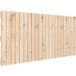 Tête de lit murale 140x3x60 cm bois massif de pin