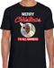 Bellatio Decorations Paus Franciscus Merry Christmas sinners fout Kerst shirt - zwart - heren - Kerst t-shirt / Kerst outfit M