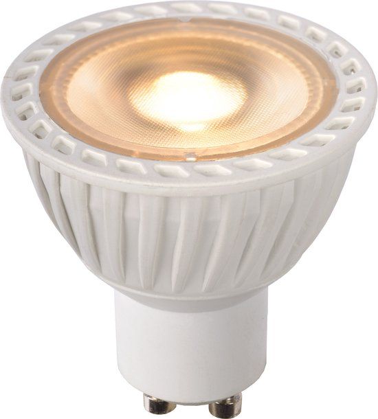 Lucide MR16 - Led lamp - Ø 5 cm - LED Dimbaar - GU10 - 1x5W 2200K/2500K/2700K - Wit