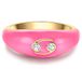Glanzstücke München Ring goudgeel / pink / transparant