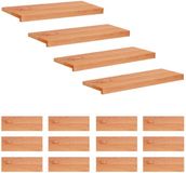 vidaXL - Traplopers - 16 stuks - 70 x 25 x 2 cm - Lak - Massief beukenhout