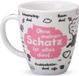 Sheepworld 42622 Mok Zwart, Roze, Wit Porselein 500 ml
