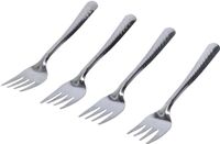 Merkloos Gebaksvork - 8 stuks - Zilver - Metaal - 18 cm - Vaatwasserbestendig
