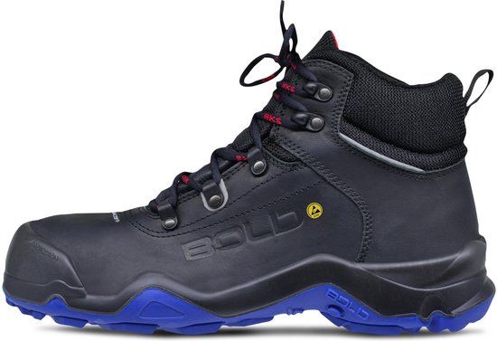 HKS Schoen Delta 1 WTP Hoog S3 ESD - Zwart/Blauw - 46