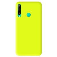 Huawei P40 Lite E Siliconen Matte Hoesje - Jaune Fluo