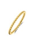 Lucardi Dames Stalen goldplated ring bolletje 1,5mm