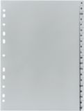Herlitz plastic registers - A-Z - A4 - halve hoogte - 20 stuks