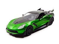 Jada Toys – 98499 – modelbouw – Film Transformers Corvette Stingray – Transformers 5 Crosshairs – schaal 1:24, groen/zwart
