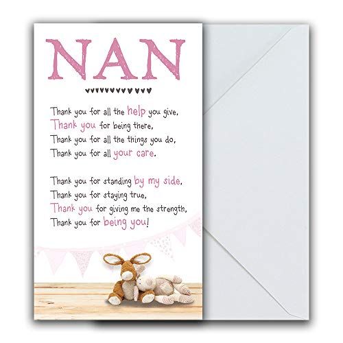 Emotional Rescue Snuggly Bumkins - Dank U Nan - Birthday Card - 130x235mm - Multi - ZVW8081