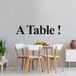 Autocollant de table mural - 47x228 cm - Noir
