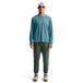 Nike Miler Dri-FIT UV LS Running Top T. M Bleu Homme