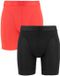 Björn Borg heren sports lightweight 2P microfiber long boxers noir & rouge