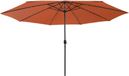 Maison Exclusive Parasol avec éclairage LED, 400 cm, terre cuite