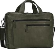 Leonhard Heyden Den Haag laptoptas 2-vaks 15 inch - Olijf
