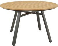 Les Monza eettafel ø120 cm antraciet