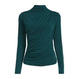 Ruby Ruby gedrapeerde jersey top donkergroen