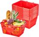 VEVOR Winkelmand, 12 Stuks, 21 Liter, Rood