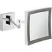 Häfele Miroir cosmétique H1050 laiton chromé poli carré
