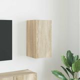 vidaXL TV Wandkast 30 x 31 x 60 cm Sonoma Bewerkt Hout