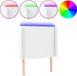 vidaXL Hoofdbord LED 93x16x118/128 cm Kunstleer Wit