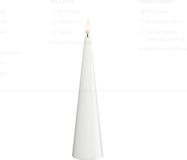 Deluxe Homeart Bougie LED Blanc 5 x 20 cm