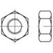 TOOLCRAFT 131609 Écrou hexagonal M4 DIN 934 acier étamé par galvanisation 100 pc(s)