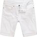 JP 1880 - Heren - Jeans-bermuda 5-pocket Straight Fit - Wit denim - Maat 70